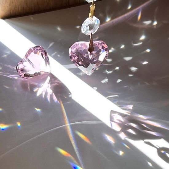 ハートをモチーフにしたクリスタルガラス