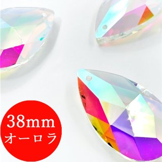 ハート 38mm オーロラ 6個セット クリスタルガラス サンキャッチャー シャンデリア 手芸パーツ ハンドメイド アクセサリー - sky  voyage サンキャッチャー クリスタルパーツ 手作りアクセサリーの専門店