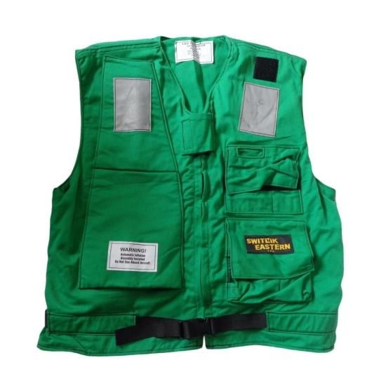 米軍 ライフジャケット LIFE PRESERVER VEST 茶 ミリタリー - 個人装備