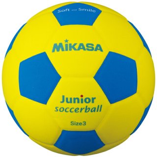 【取寄】品番：SF3J-YBL 【ミカサ】スマイルサッカー軽量3号 スマイルボール（EVA）