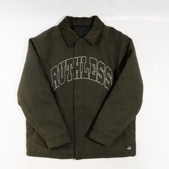 <img class='new_mark_img1' src='https://img.shop-pro.jp/img/new/icons33.gif' style='border:none;display:inline;margin:0px;padding:0px;width:auto;' />5 HEAVY LOGO  Melton JKT[GR]