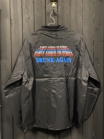 <img class='new_mark_img1' src='https://img.shop-pro.jp/img/new/icons31.gif' style='border:none;display:inline;margin:0px;padding:0px;width:auto;' />Drunk Again Nylon Coach Jacket[BK]