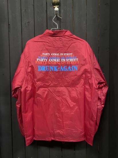 <img class='new_mark_img1' src='https://img.shop-pro.jp/img/new/icons31.gif' style='border:none;display:inline;margin:0px;padding:0px;width:auto;' />Drunk Again Nylon Coach Jacket[RD]