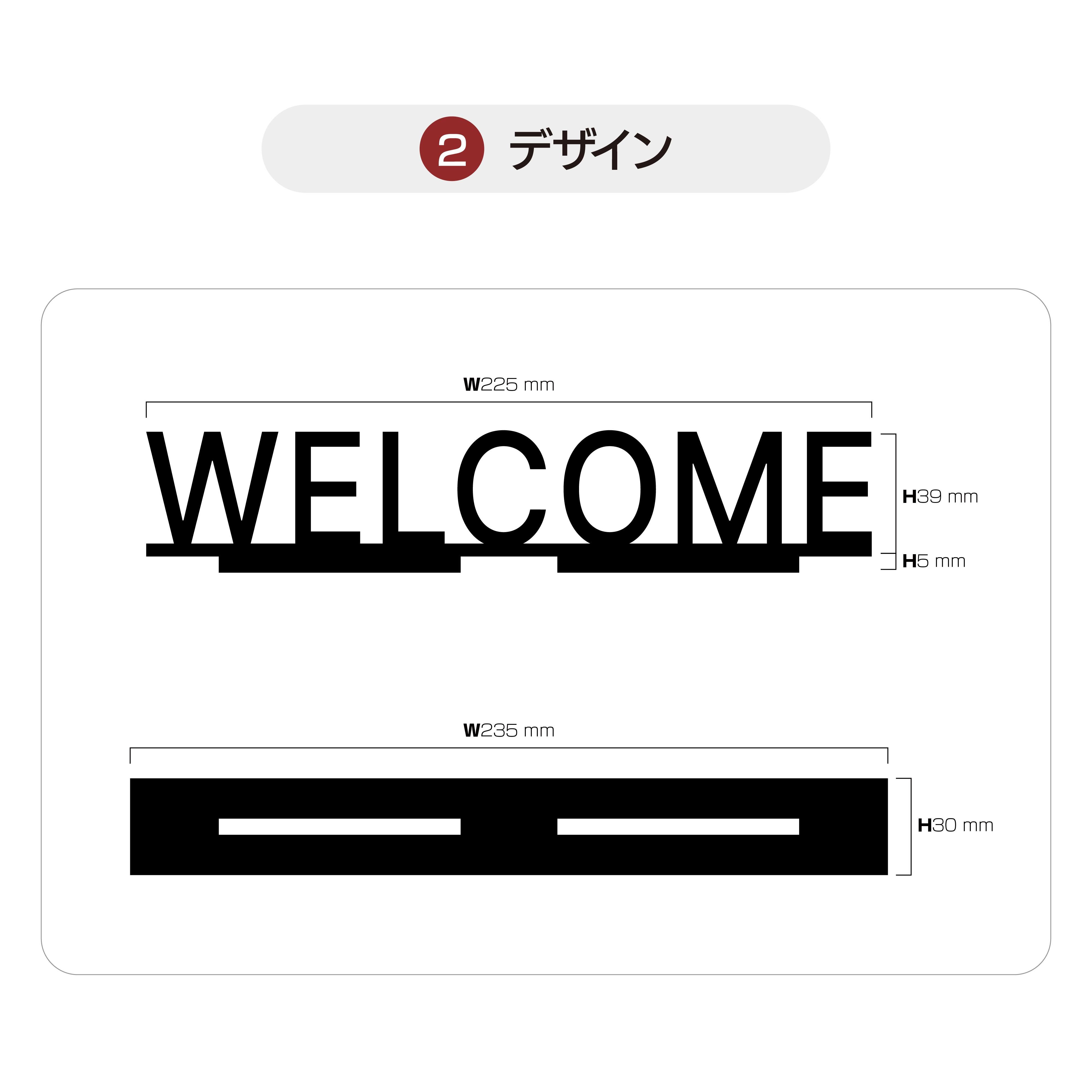 OS003 アクリル置き型サインプレート WELCOME ウェルカム 歓迎