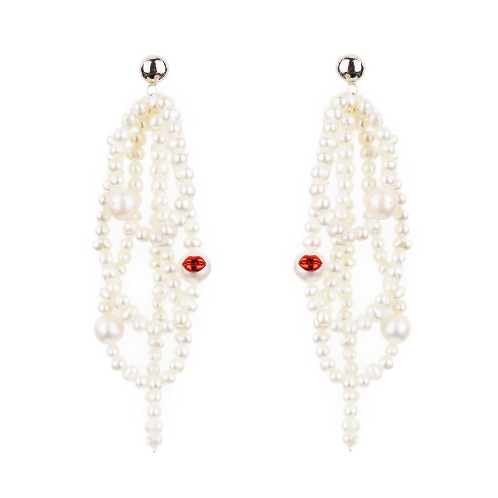 pale kiss Earring(RED)