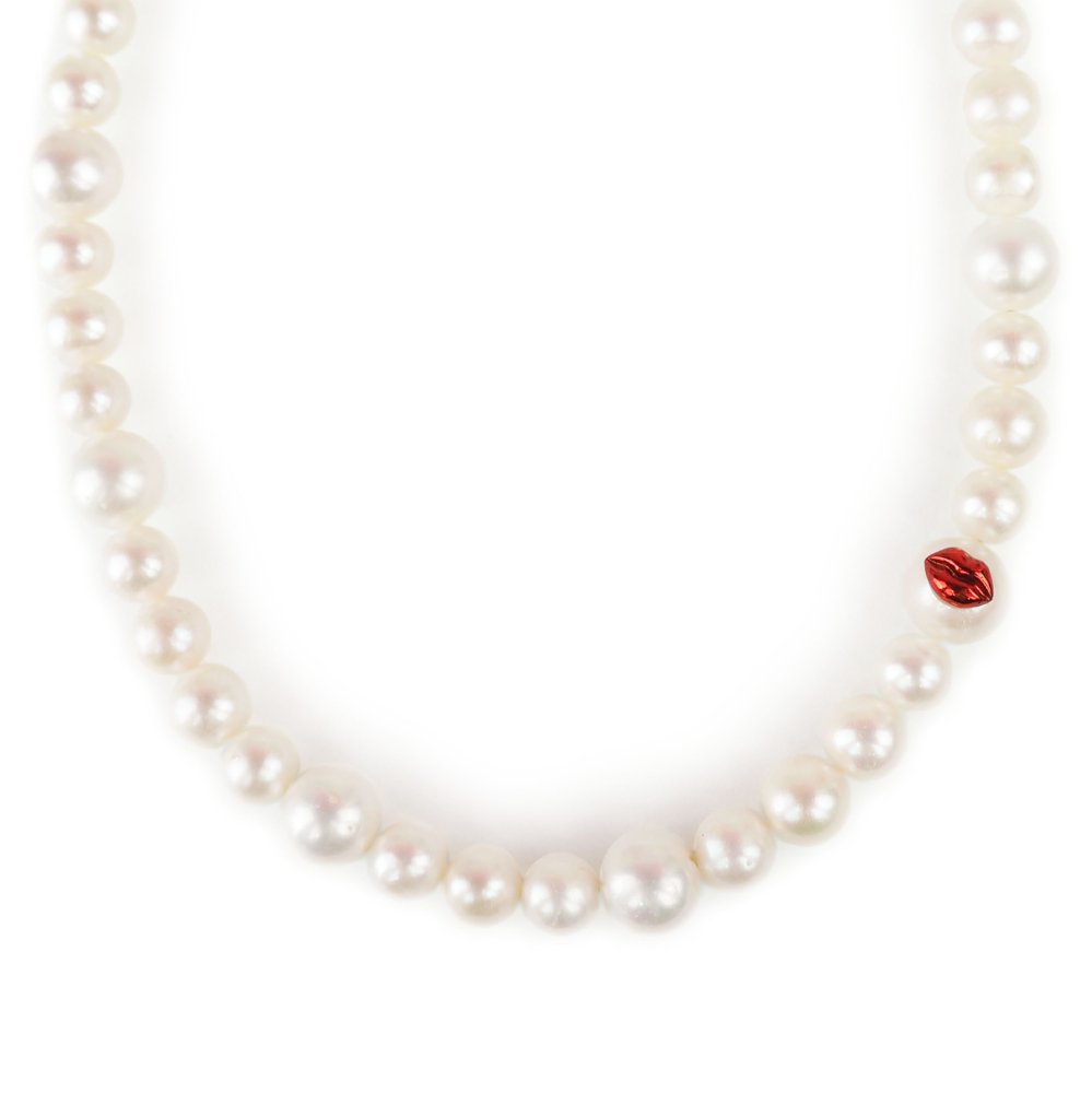pale kiss Necklace(RED)