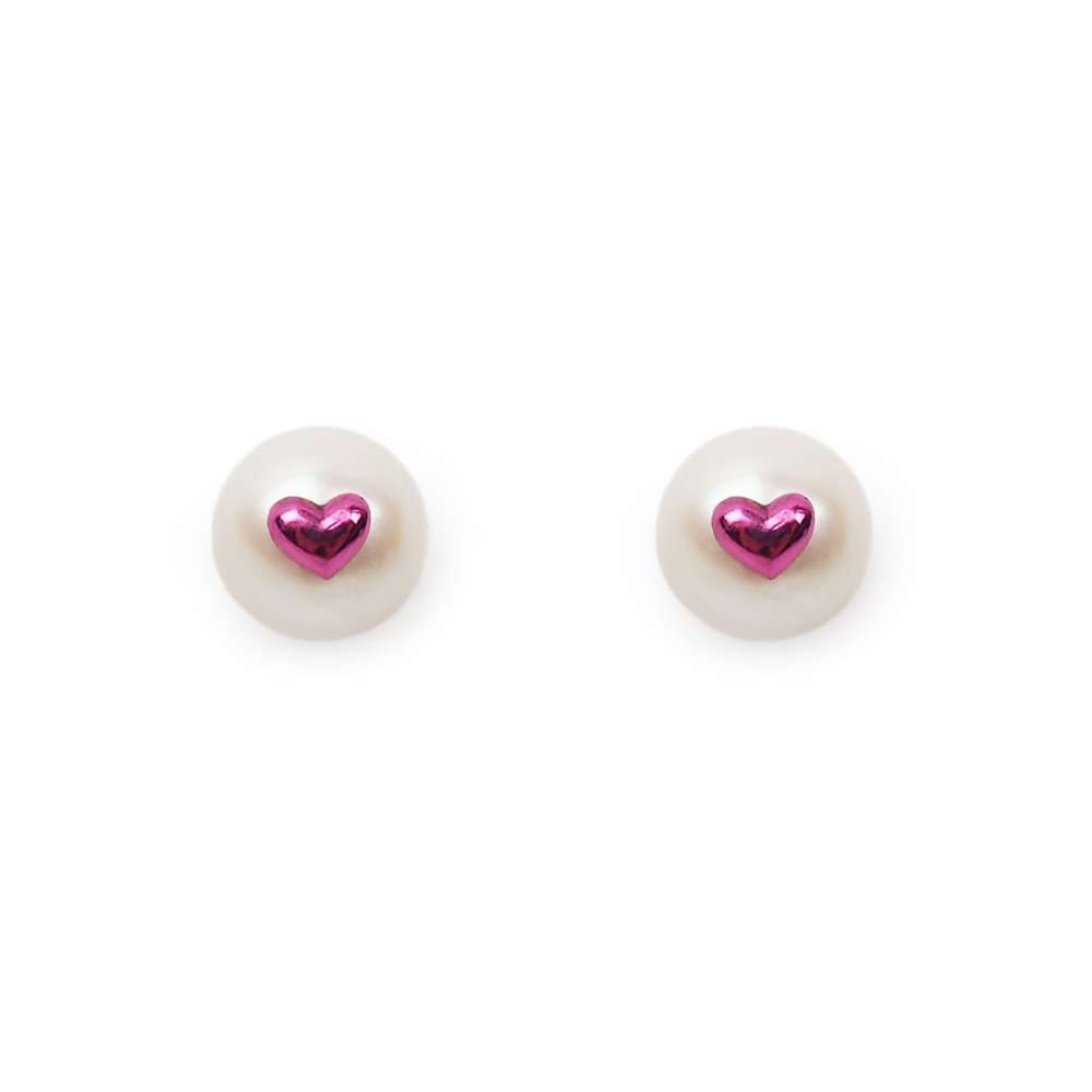 PRINCESS HEART EARRING(PINK)