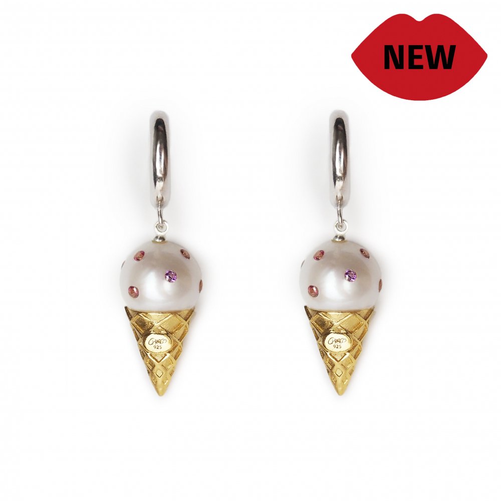 ICE CREAM EARRING(STRAWBERRY)