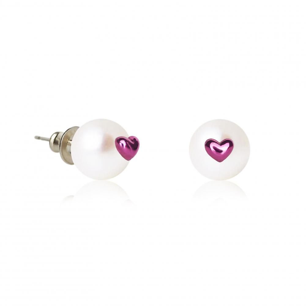 PRINCESS HEART EARRING (PINK)