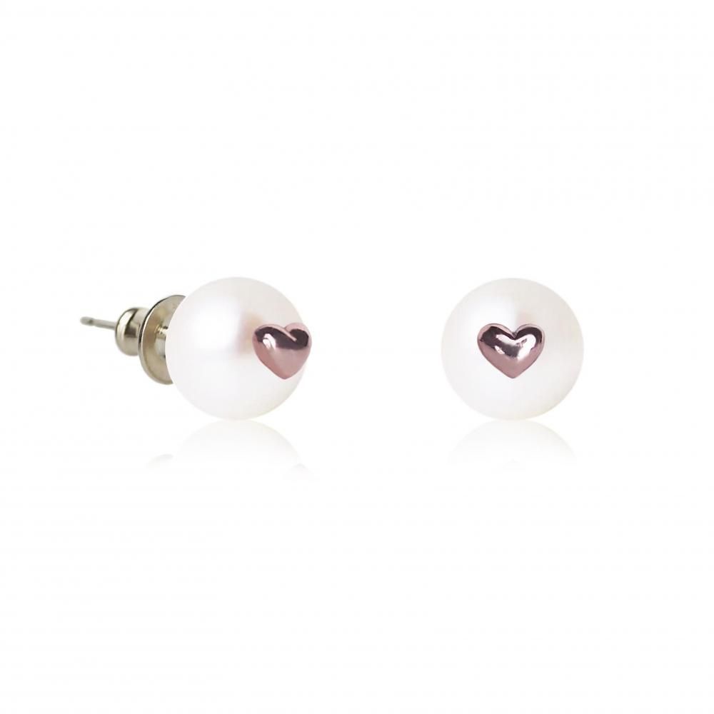 PRINCESS HEART EARRING (BABY PINK)