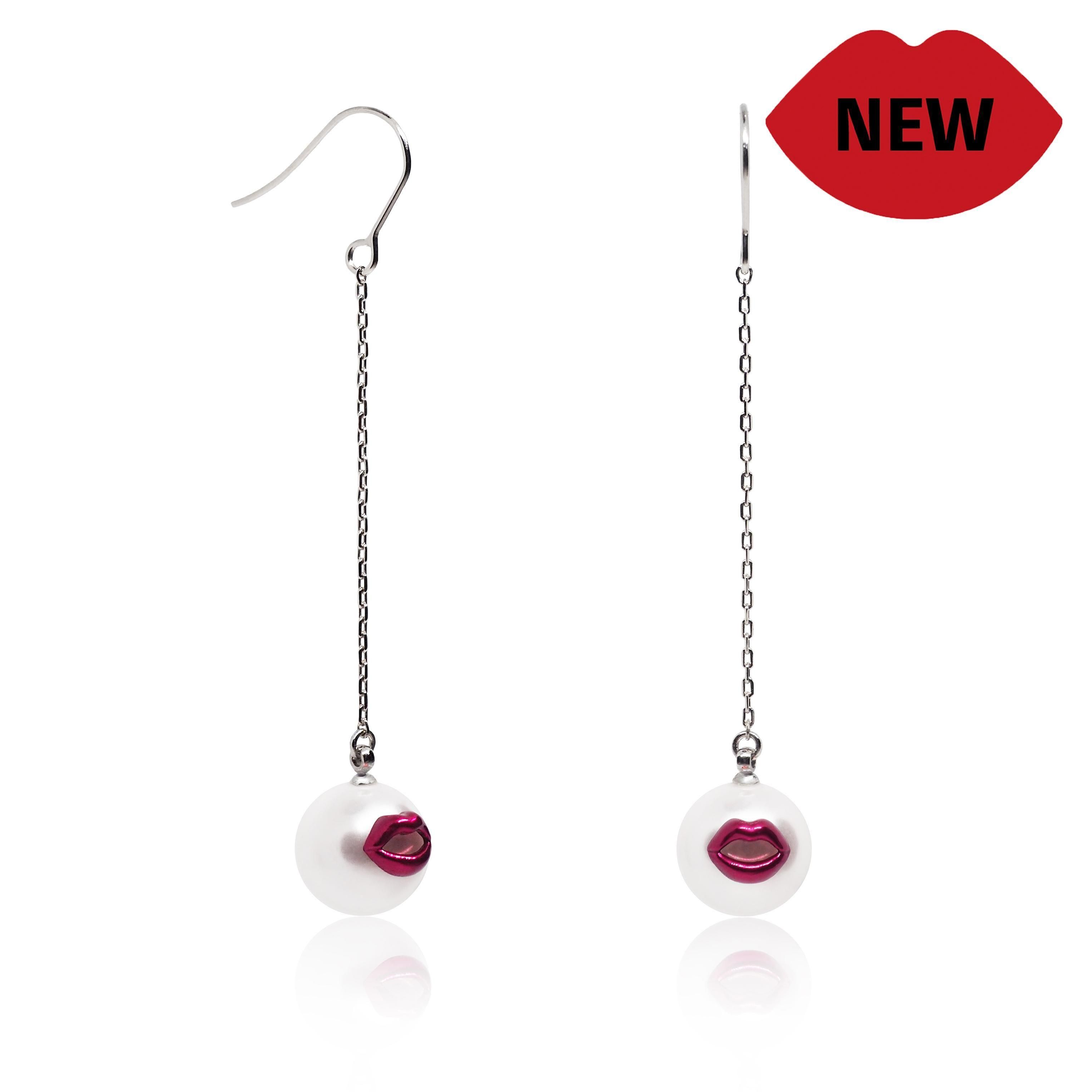 【ひかり様】THROW A KISS　ピアス　2個セット　唇　リップ キューピットピアス・イヤークリップ / ハート | throw-a-kiss