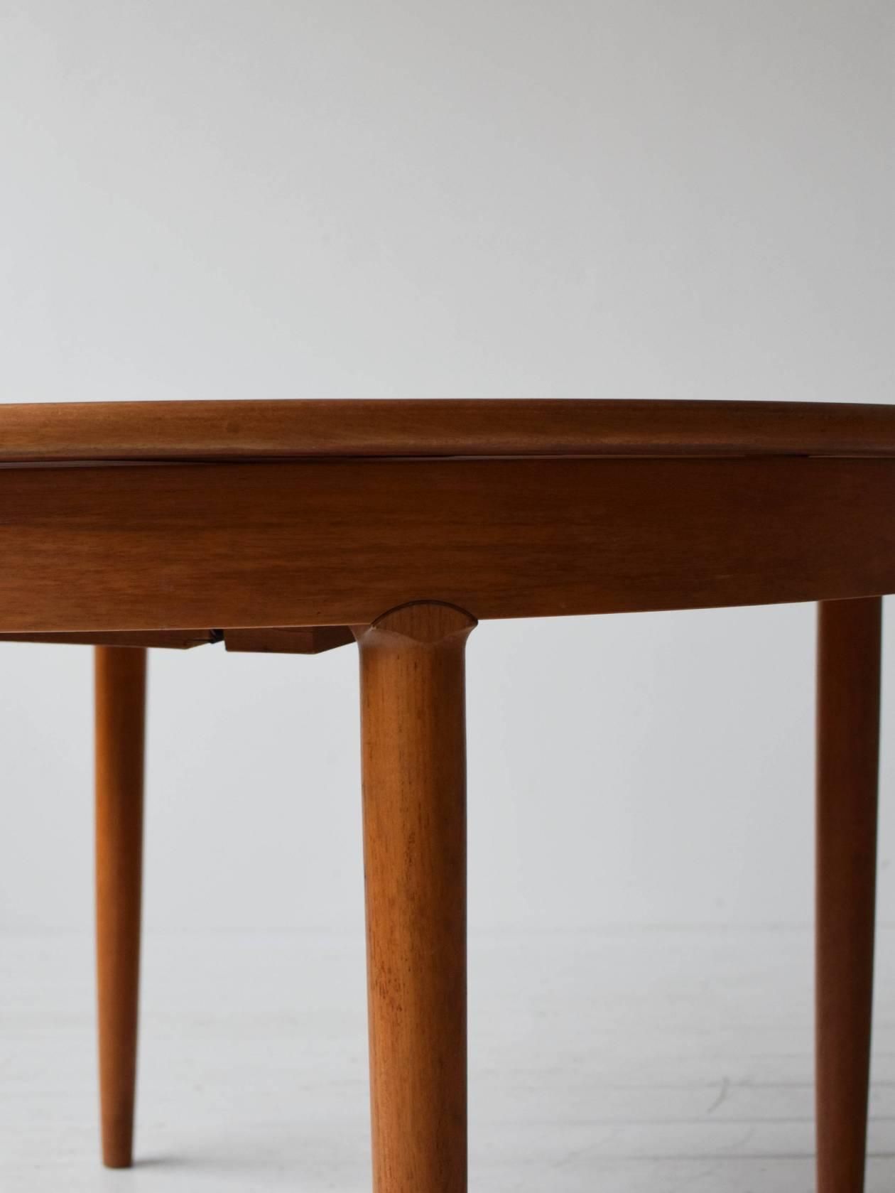 エクステンションテーブル　ラウンドテーブル　ヴィンテージ　ミッドセンチュリー ミッドセンチュリー コンパクトラウンドエクステンション