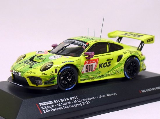 ixo 1/43 Manthey-Racing ポルシェ 911 GT3 R #911 Winner Nur24h Race 2021（ マンタイレーシング特注品） - MinicarShop LITTLE ONE