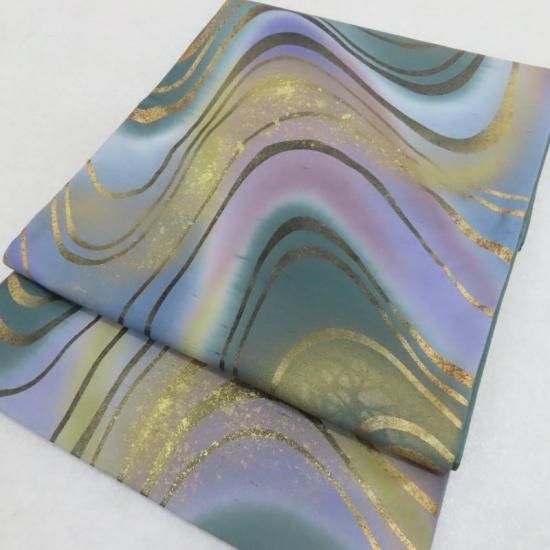 袋帯 牛首紬 石川県指定無形文化財 カジュアル 御仕立上り (3027) l-y