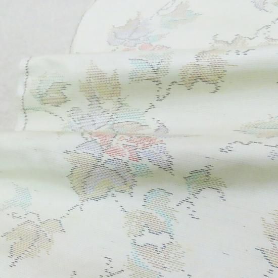 反物 大臣指定工芸品 本場大島紬 白地 高橋嘉平 未仕立品(3289