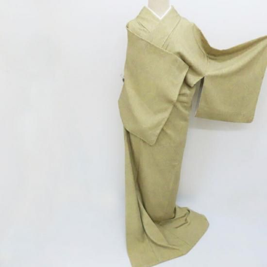 小紋 墨流し染め 日本の伝統染色 お茶席着物 フォーマル 式事 御仕立