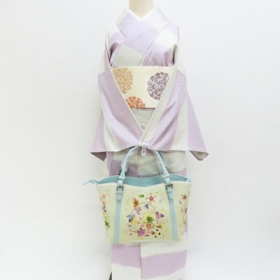 岡重　和装用バッグ 美品】OKAJIMA 岡重 ハンドバッグ 和装バッグ 絹100% - メルカリ