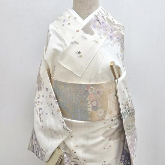 夏 絽 訪問着 新品 友禅茶屋辻文様 夏のフォーマル 正装 お茶席