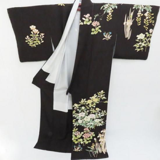 訪問着 作家物 本加工 百花ノ図 総柄染め訪問着 式事 フォーマル お茶