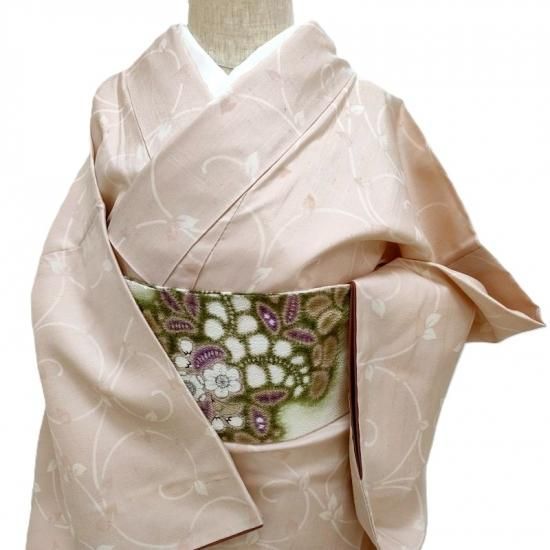 小紋 しょうざん謹製 ボタニカル文様 カジュアル着物 御仕立上り