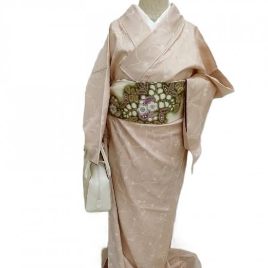 Club藤★御召織 小紋 塩沢絣 カジュアル小紋 御仕立上り(3443) Club藤☆御召織 小紋 塩沢絣 カジュアル小紋 御仕立上り(3443