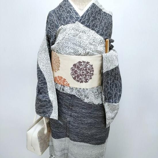 訪問着 伝統工芸士 水谷滉 総柄染め訪問着 フォーマル 茶道着物 御仕立