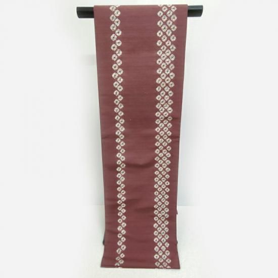 No.2636 正絹手蜘蛛絞り袋帯　美品 No.2636 正絹手蜘蛛絞り袋帯 美品