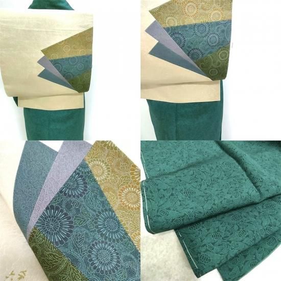 小紋 六谷梅軒 袋帯セット 重要無形文化財伊勢型紙 彫刻師 フォーマル