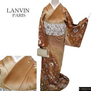 単衣 小紋 ムガシルク 極上の染織 ボタニカル模様 御仕立上 ガード加工