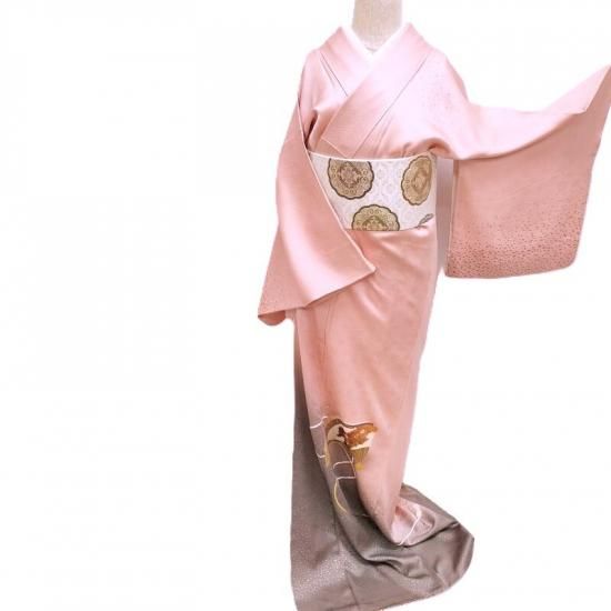 訪問着 人間国宝 故・福田喜重 日本刺繍 摺箔友禅 フォーマル 紋付訪問