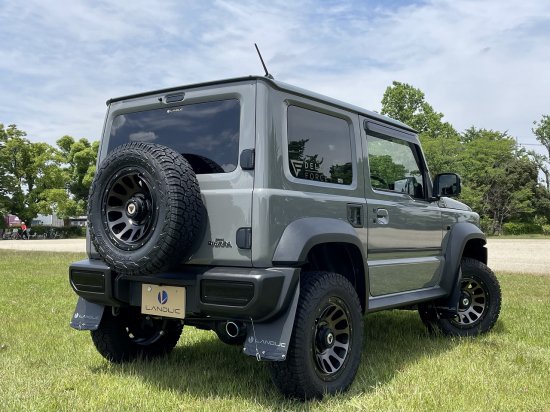 ジムニーシエラ (JIMNY SIERRA) LANDLIC マッドフラップ ブラック （ＢＬＡＣＫ）