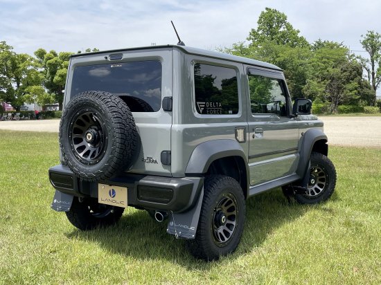 ジムニーシエラ (JIMNY SIERRA) LANDLIC マッドフラップ ブラック （ＢＬＡＣＫ）