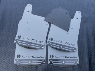 LANDLIC　マッドフラップ　ミディアムグレー（Medium gray） 150プラド後期型