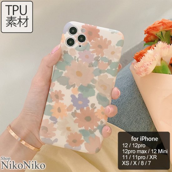 アートフラワースマホケース ma 【即納】 スマホ iPhone アイフォン