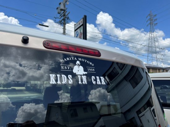 ”KIDS IN CAR” Sticker 〜Retro ver〜
