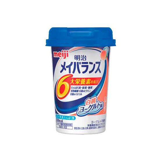 明治メイバランスＭｉｎｉカップ 白桃ヨーグルト味 １２５ｍｌ × ２４