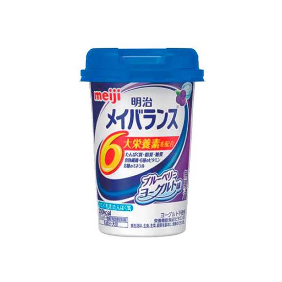 明治メイバランスＭｉｎｉカップ　ブルーベリーヨーグルト味　１２５ｍｌ　×　２４本 - 食品、備蓄品をまとめ買いするなら 箱買いnet