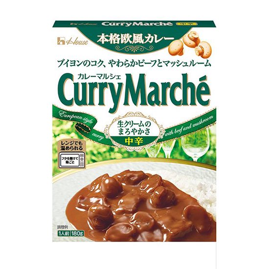 ハウス　カレーマルシェ　中辛１８０ｇ　×　３０個 - 食品、備蓄品をまとめ買いするなら 箱買いnet