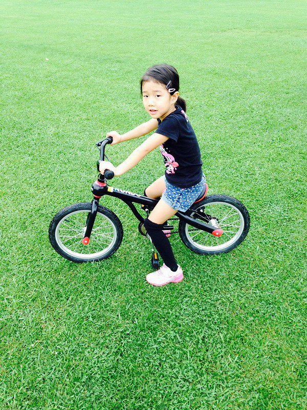 おもちゃ子供用自転車 KUNDO スマートトレイル１６／ブラック×ブルー（４歳～７歳）