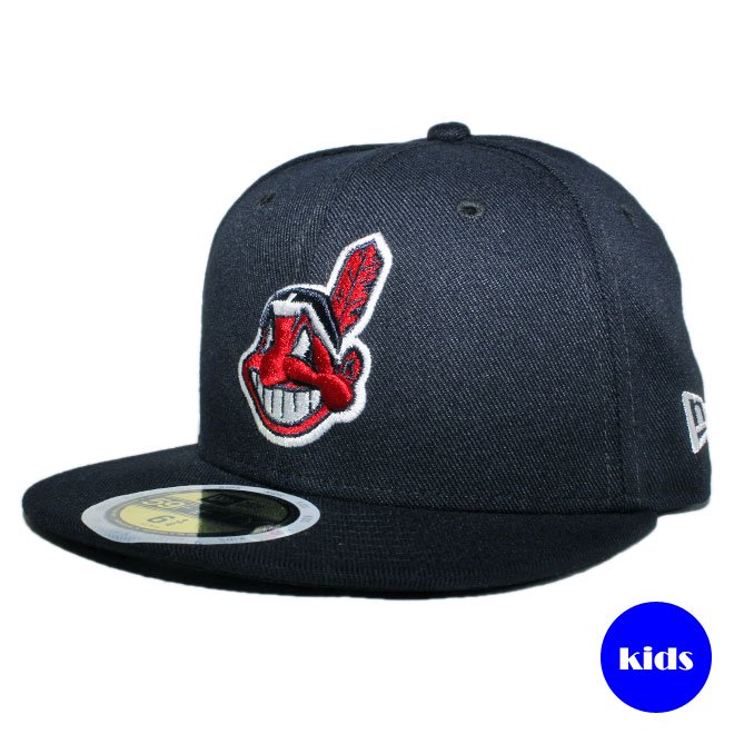 【子供用】 ニューエラ ベースボールキャップ 帽子 NEW ERA 59fifty キッズ MLB クリーブランド インディアンス 6 3/8-6  3/4 [ nv ] - 帽子・時計・雑貨の専門店 | Liberalization（リベラリゼーション）
