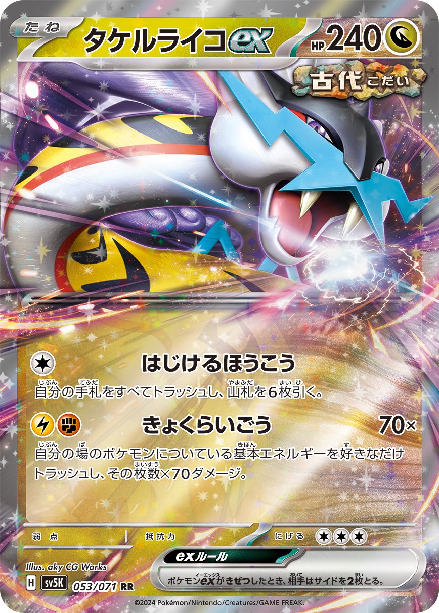 種別シングルカードポケモンカード タケルライコ ex SAR - ポケモン