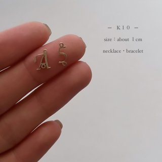 K10Initial necklace