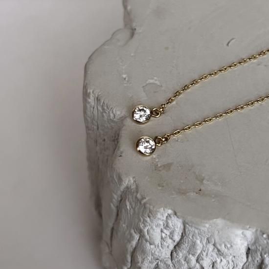 One stone chain pierce - No.25 accessory