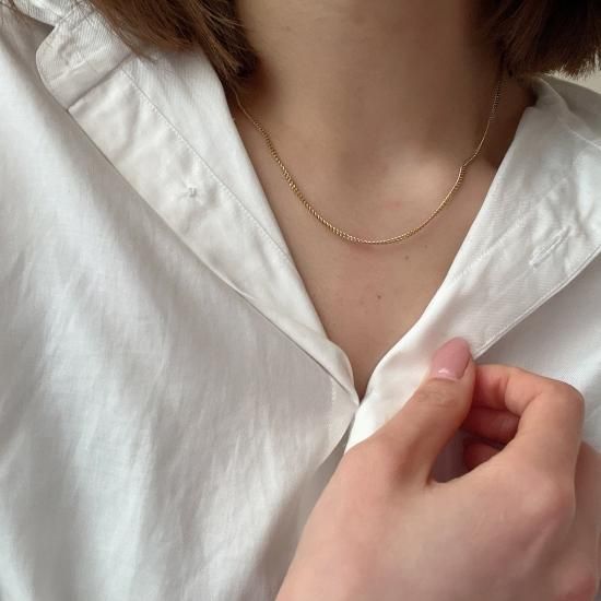 アクセサリー Kihei Necklace Gold Kihei Necklace Approximately 15g Necklace 12 DCT 60cm Cold