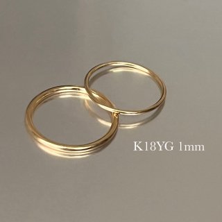 Classy ring K18YG (1mm)