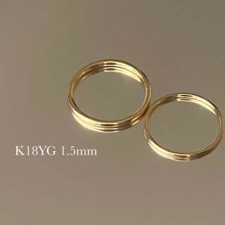 Classy ring K18YG (1.5mm)