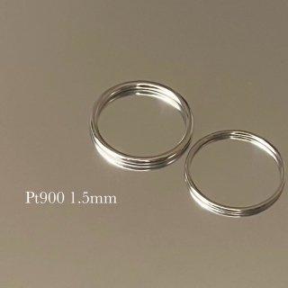 Classy ring Pt900 (1.5mm)