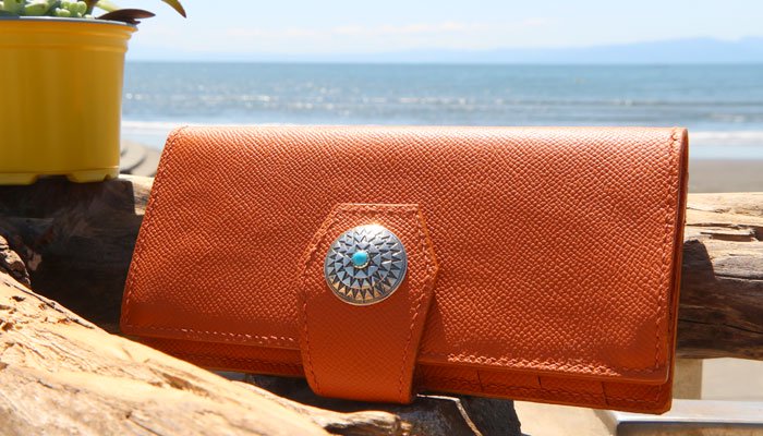 BELAKE Ĺ long wallet ANNONAY boxcalf orange leather(Υͥ 󥸥쥶 󥰥å) ܺ1