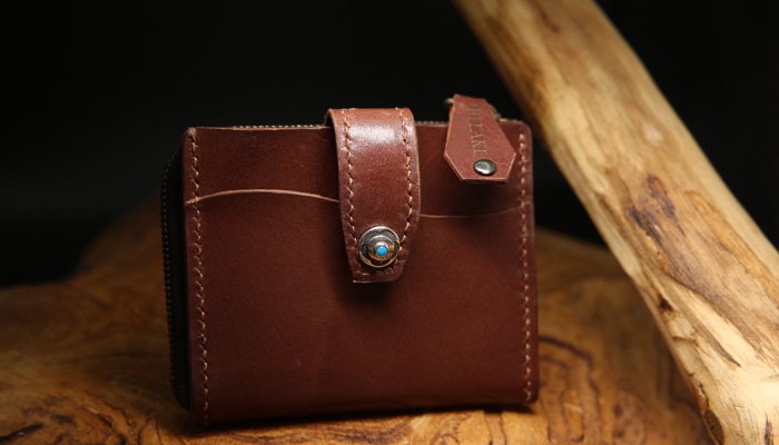 BELAKE ѥȺ cultured brown leather compact wallet(㡼ɥ֥饦 ѥȥå)ܺ1