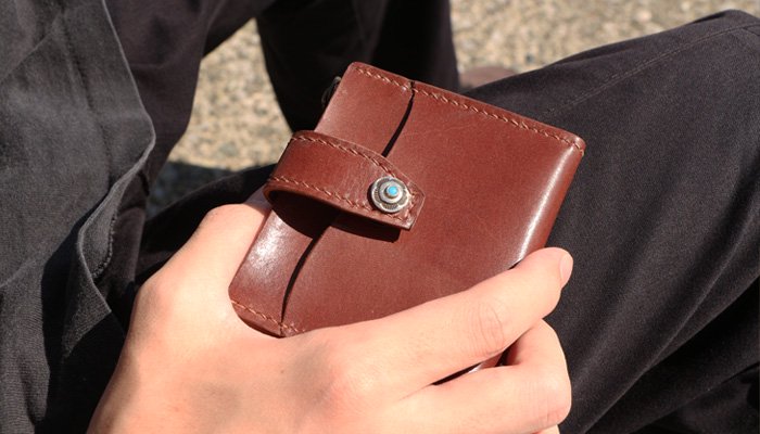 BELAKE ѥȺ cultured brown leather compact wallet(㡼ɥ֥饦 ѥȥå)ܺ2